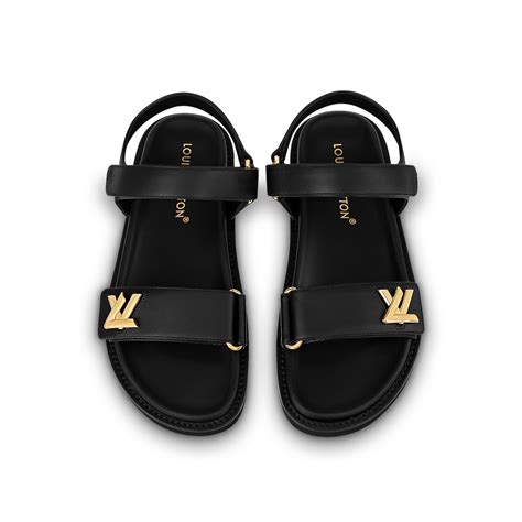 lv sandles|louis vuitton flat sandals women.